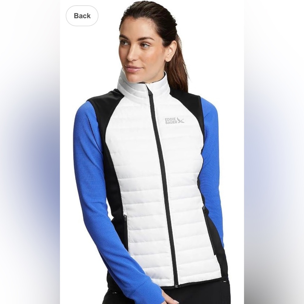 NWT #133 EDDIE BAUER women’s XL vest Emberlite Hybrid vest